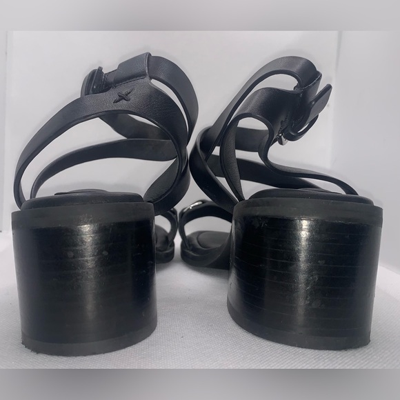 rag & bone Geo Chain Ankle Strap Sandal Women’s size 38.5 (8.5) Black - Picture 6 of 10